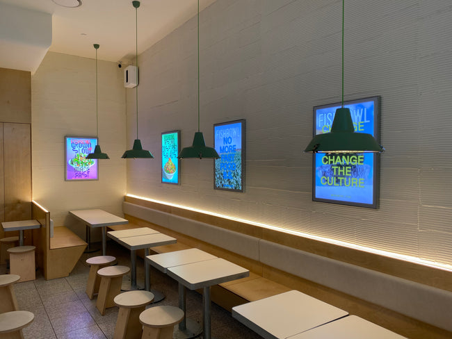 Industrial Funnel Pendant Light Green