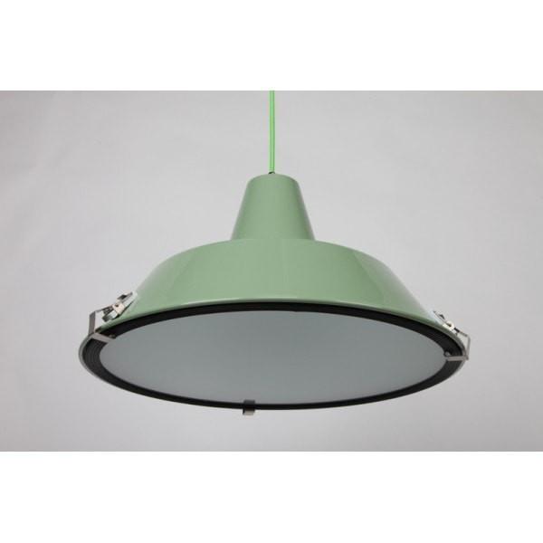 Industrial Funnel Pendant Light Green