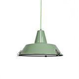 Industrial Funnel Pendant Light Green