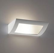 Wall Light Raw Ceramic w Frosted Glass in E27 30cm BF-8232 Domus Lighting 