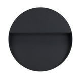 LED Wall Light Exterior Surface Mount Round 9W 240V in Silver or Dark Grey Zeke Domus Lighting | Alpha Lighting & Electrics