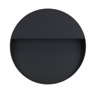 LED Wall Light Exterior Surface Mount Round 9W 240V in Silver or Dark Grey Zeke Domus Lighting | Alpha Lighting & Electrics