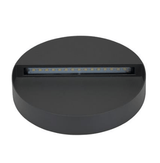 LED Wall Light Exterior Surface Mount Round 9W 240V in Silver or Dark Grey Zeke Domus Lighting | Alpha Lighting & Electrics