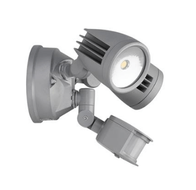 Domus Lighting MURO-30S Twin Head 30W LED Spotlight with Sensor - TRIO Tricolour | Alpha Lighting & Electrics