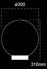 Post Bollard Top Light Opal or Smoke Sphere E27 in 20cm 25cm 30cm 40cm Domus Lighting | Alpha Lighting & Electrics