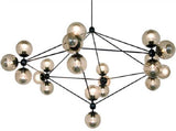 Roll & Hill Jason Miller Modo Chandelier Light Black in 172cm - Alpha Lighting & Electrics