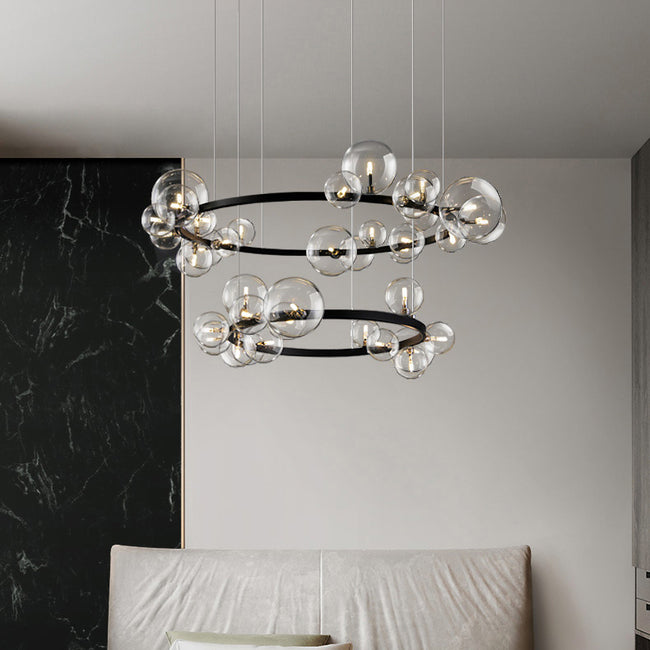 Orb Contemporary Halo Chandelier