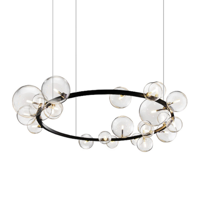 Orb Contemporary Halo Chandelier