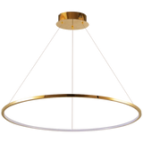 Halo-1 Titanium gold ring pendant