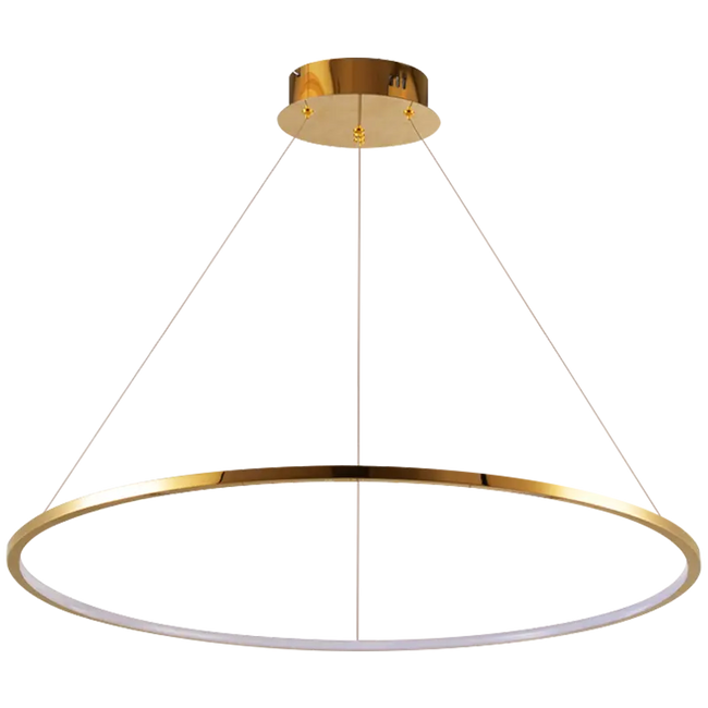 Halo-1 Titanium gold ring pendant