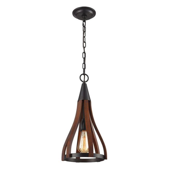 CLA Lighting Khaleesi Dark Red Timber Pendant