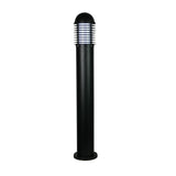 Post Bollard Light Exterior Surface Mounted E27 in Black Velika Oriel Lighting - Alpha Lighting & Electrics