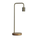 Table Lamp Brass Black Copper or White E27 in 50cm Lane Oriel Lighting - Alpha Lighting & Electrics