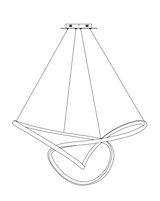 Eliptice - Titanium Gold Pendant