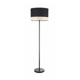 Tambura Modern Round Floor Lamp Black