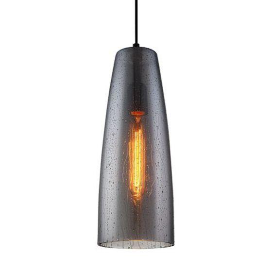 CLA Lighting Chuva Ellipse Pendant Smoke Black