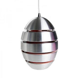 Crius Pendant in Aluminium Metal 34cm She Lights | Alpha Lighting & Electrics
