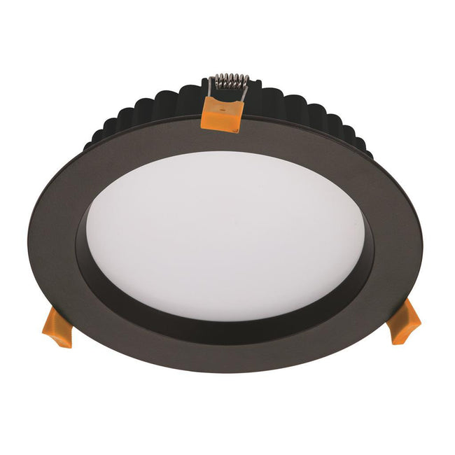 Domus Lighting DECO-20 Round 20W Dimmable LED Downlight - Black Frame | Alpha Lighting & Electrics
