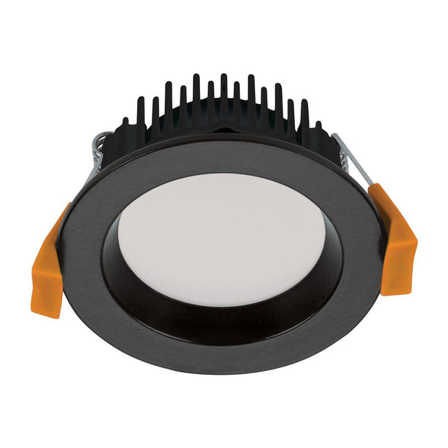 Domus Lighting DECO-8 Round 8W Dimmable LED Downlight - Black Frame