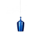 Eva Tall Pendant in Flame Red Metal 36cm She Lights