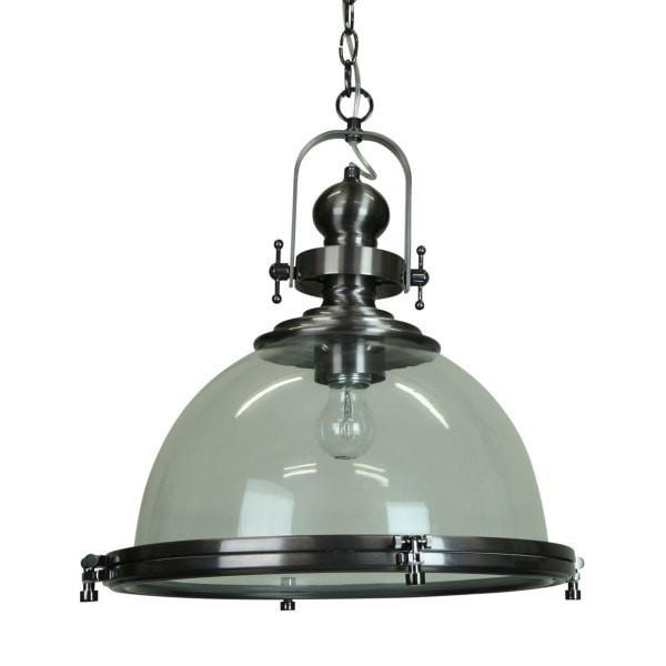 Gaia Industrial Pendant Metal 40cm She Lights | Alpha Lighting & Electrics