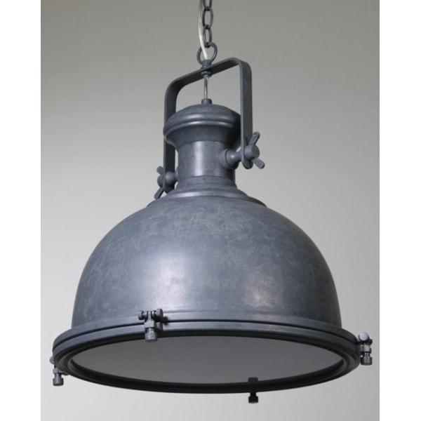 Gaia Industrial Pendant Metal 40cm She Lights | Alpha Lighting & Electrics
