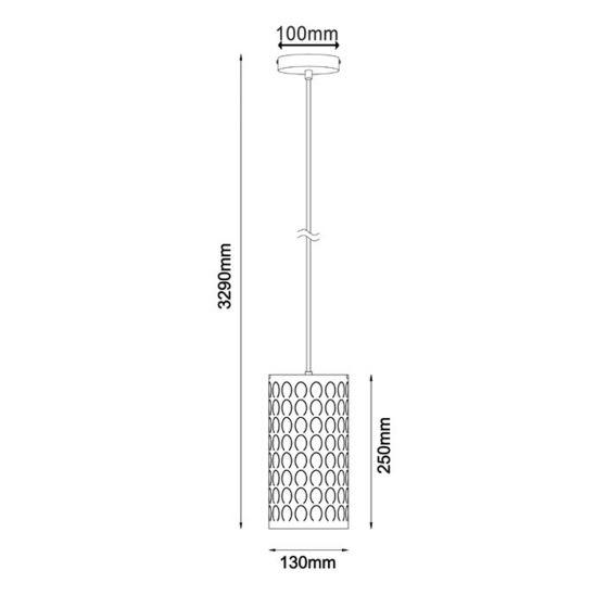 CLA Lighting Modello Embossed Metal Pendant