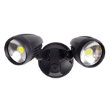 Domus Lighting MURO-PRO-30 Twin Head 30W LED Spotlight - TRIO Tricolour | Alpha Lighting & Electrics 