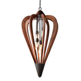 CLA Lighting Señorita Large Arrow Pendant Tuscan Coffee Cherry Wood