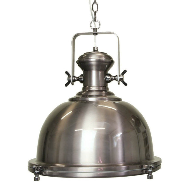 Gaia Industrial Pendant Metal 40cm She Lights | Alpha Lighting & Electrics