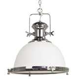 Gaia Industrial Pendant Metal 40cm She Lights | Alpha Lighting & Electrics