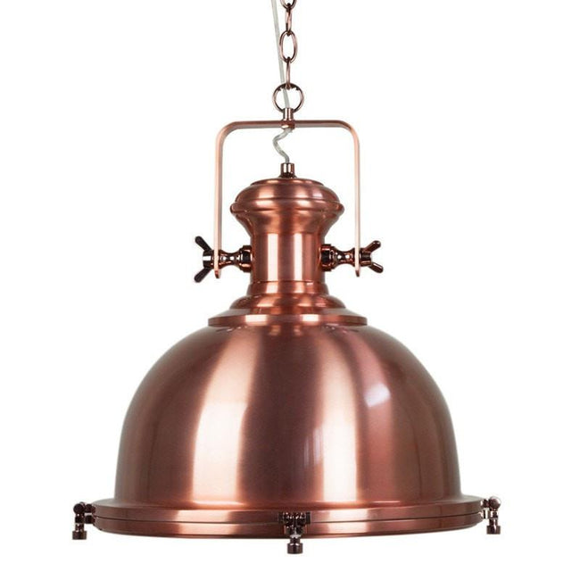 Gaia Industrial Pendant Metal 40cm She Lights | Alpha Lighting & Electrics