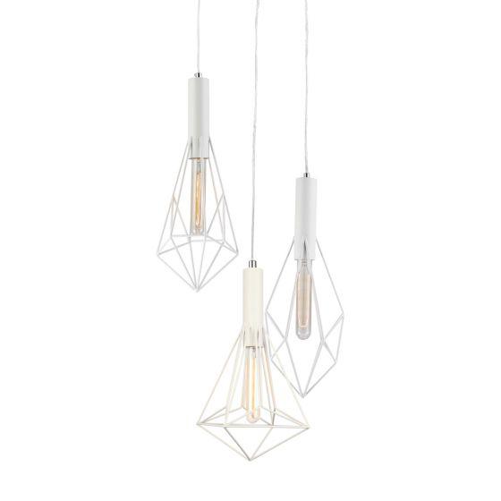 CLA Lighting Whiteband 3 Light Diamond Pendant