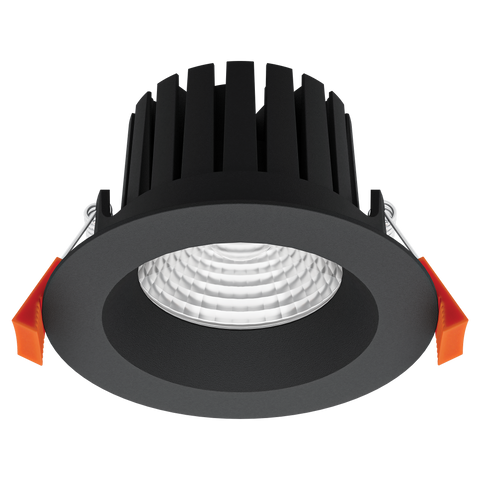 AQUA-13 Round 13W LED Dimmable IP65 Downlight Black