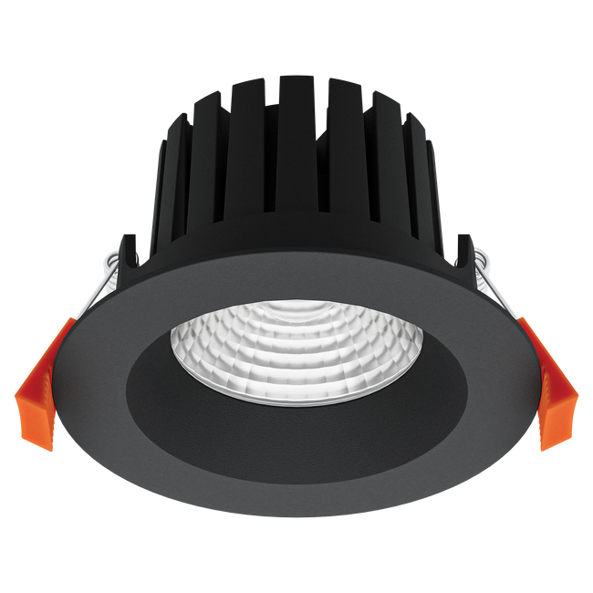 AQUA-13 Round 13W LED Dimmable IP65 Downlight Black