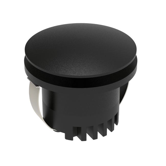 Domus Lighting Aura 24V Round Steplight Black