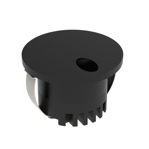 Domus Lighting Aura 24V Round Steplight Black