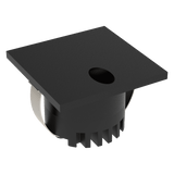 Domus Lighting Aura 24V Square Steplight Black