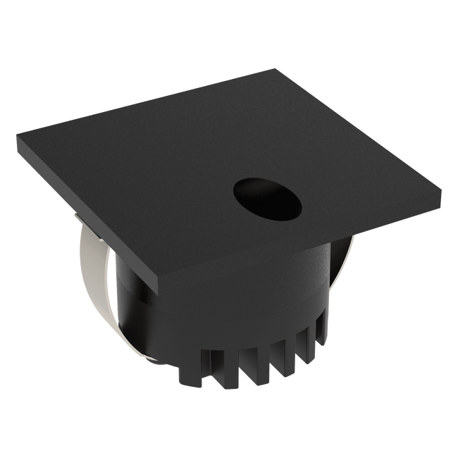 Domus Lighting Aura 240V Square Steplight Black