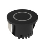 Domus Lighting Aura 24V Round Steplight Black