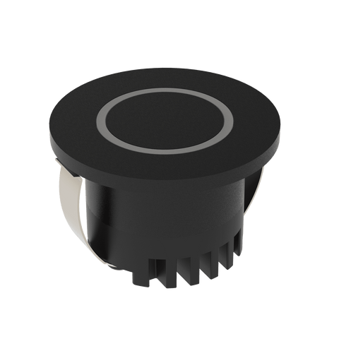 Domus Lighting Aura 24V Round Steplight Black