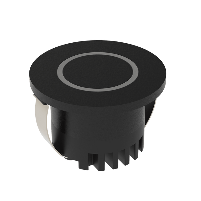 Domus Lighting Aura 24V Round Steplight Black