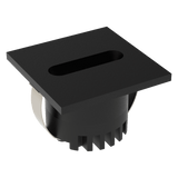 Domus Lighting Aura 240V Square Steplight Black