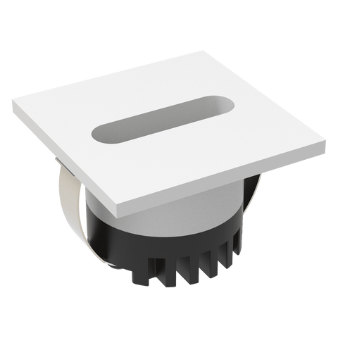 Domus Lighting Aura 240V Square Steplight White