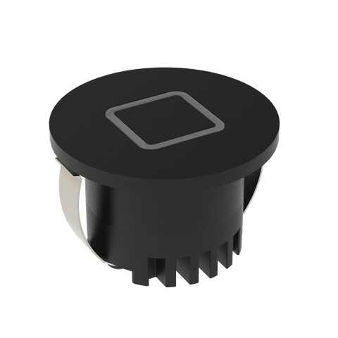 Domus Lighting Aura 240V Round Steplight Black