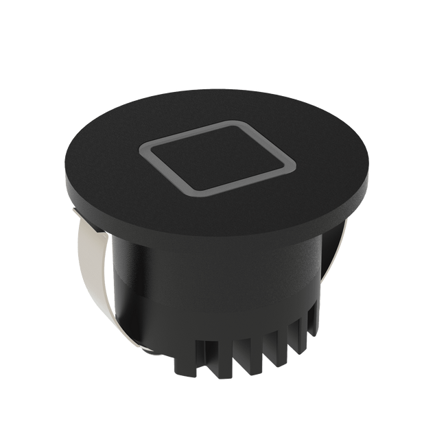 Domus Lighting Aura 24V Round Steplight Black