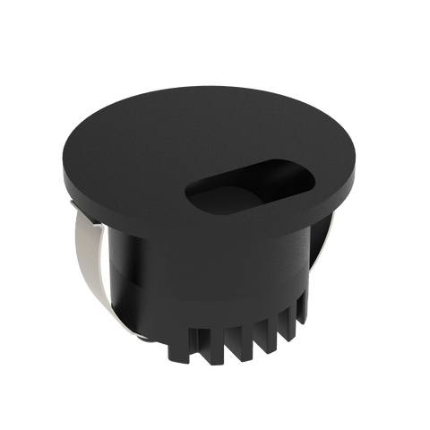 Domus Lighting Aura 240V Round Steplight Black