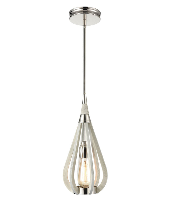 CLA Lighting Bonito Single Light Timber Pendant Winter Moss