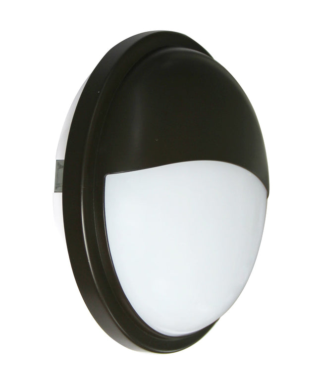 CLA Lighting LED Bulkhead 20W Round Eyelid Light in Black (3000K)