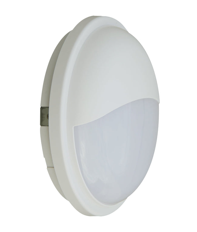CLA Lighting LED Bulkhead 20W Round Eyelid Light in White (3000K)